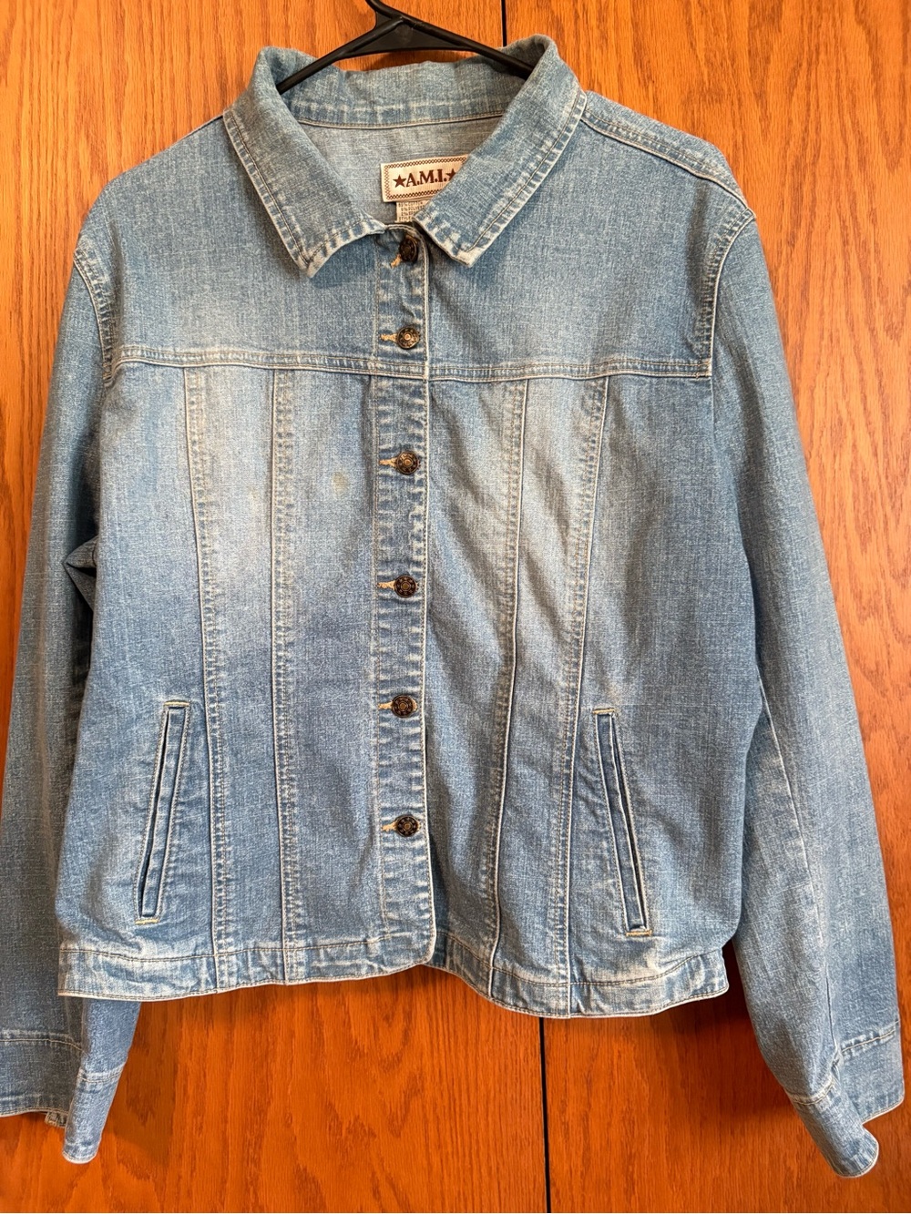 Ami Alexandre Mattiussi Light Wash Denim Jacket